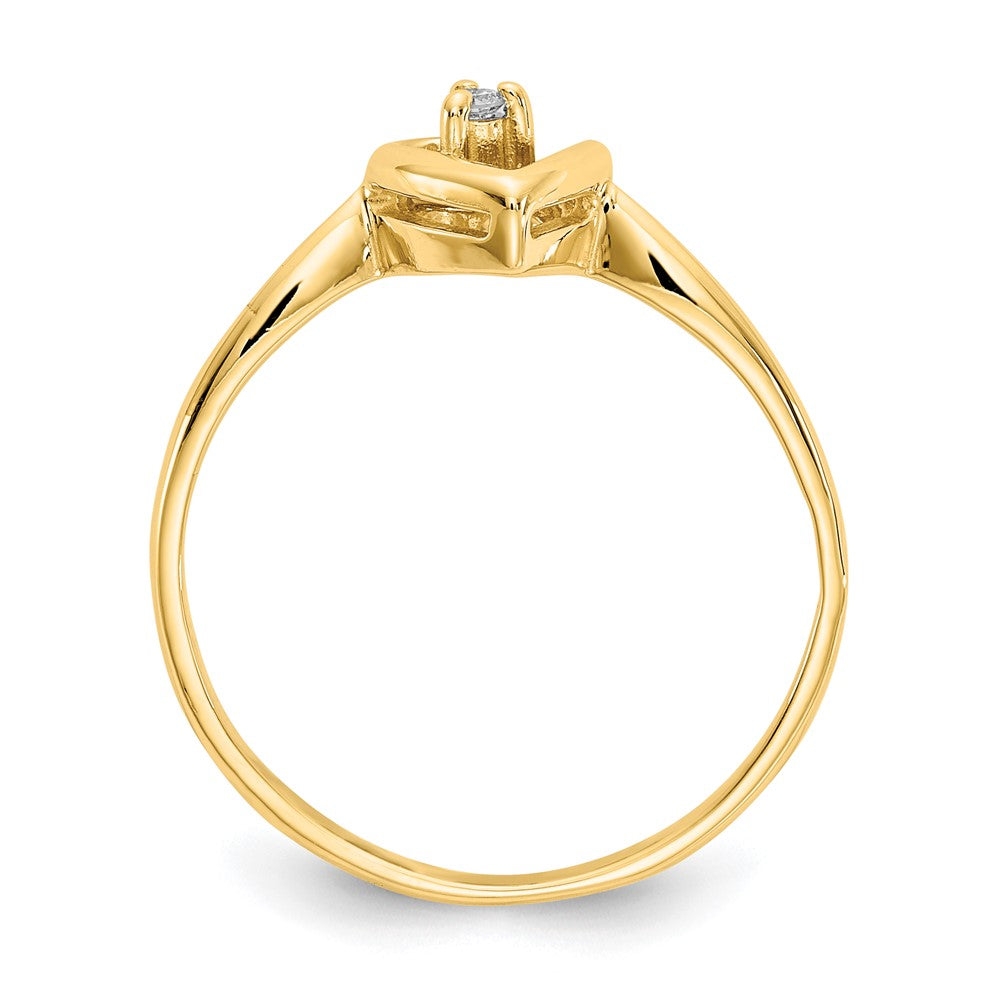 14k VS Diamond heart ring