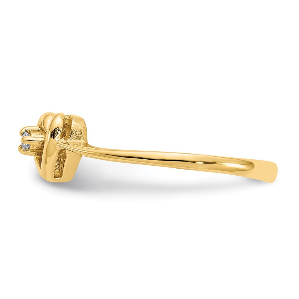 14k VS Diamond heart ring