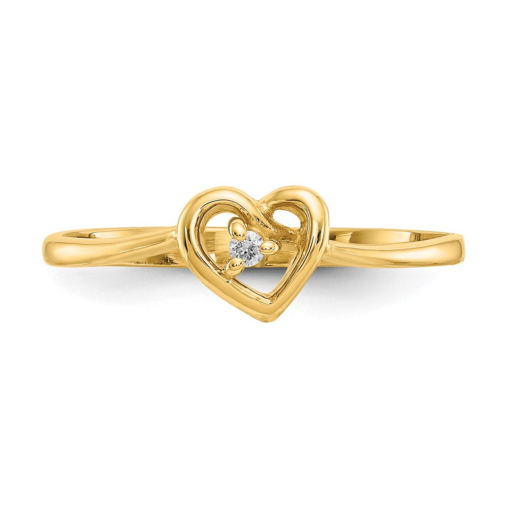 14k VS Diamond heart ring