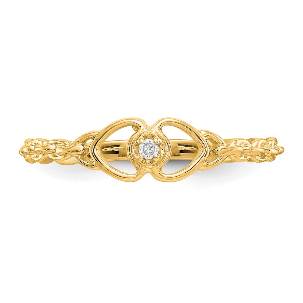 14k VS Diamond heart ring