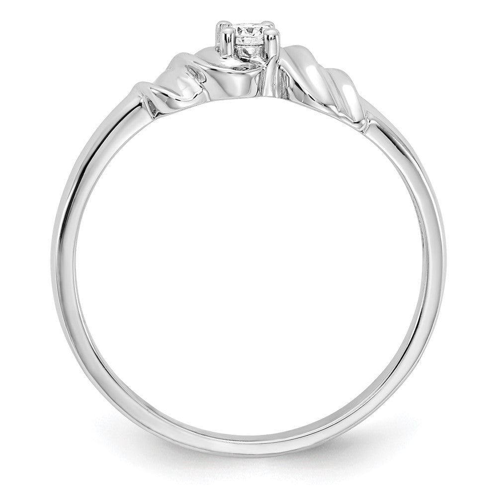 14k White Gold AAA Diamond ring