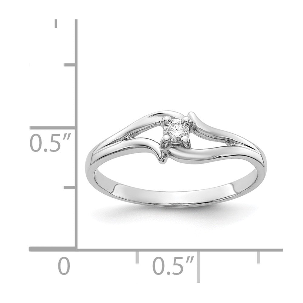 14k White Gold VS Diamond ring