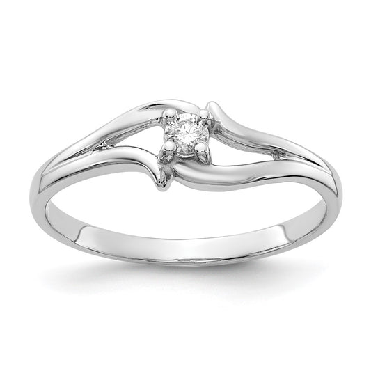 14k White Gold AAA Diamond ring