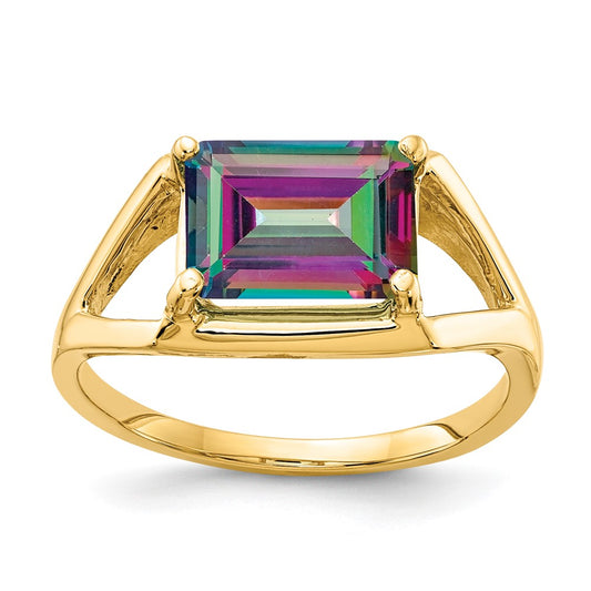14k Mystic Topaz Ring