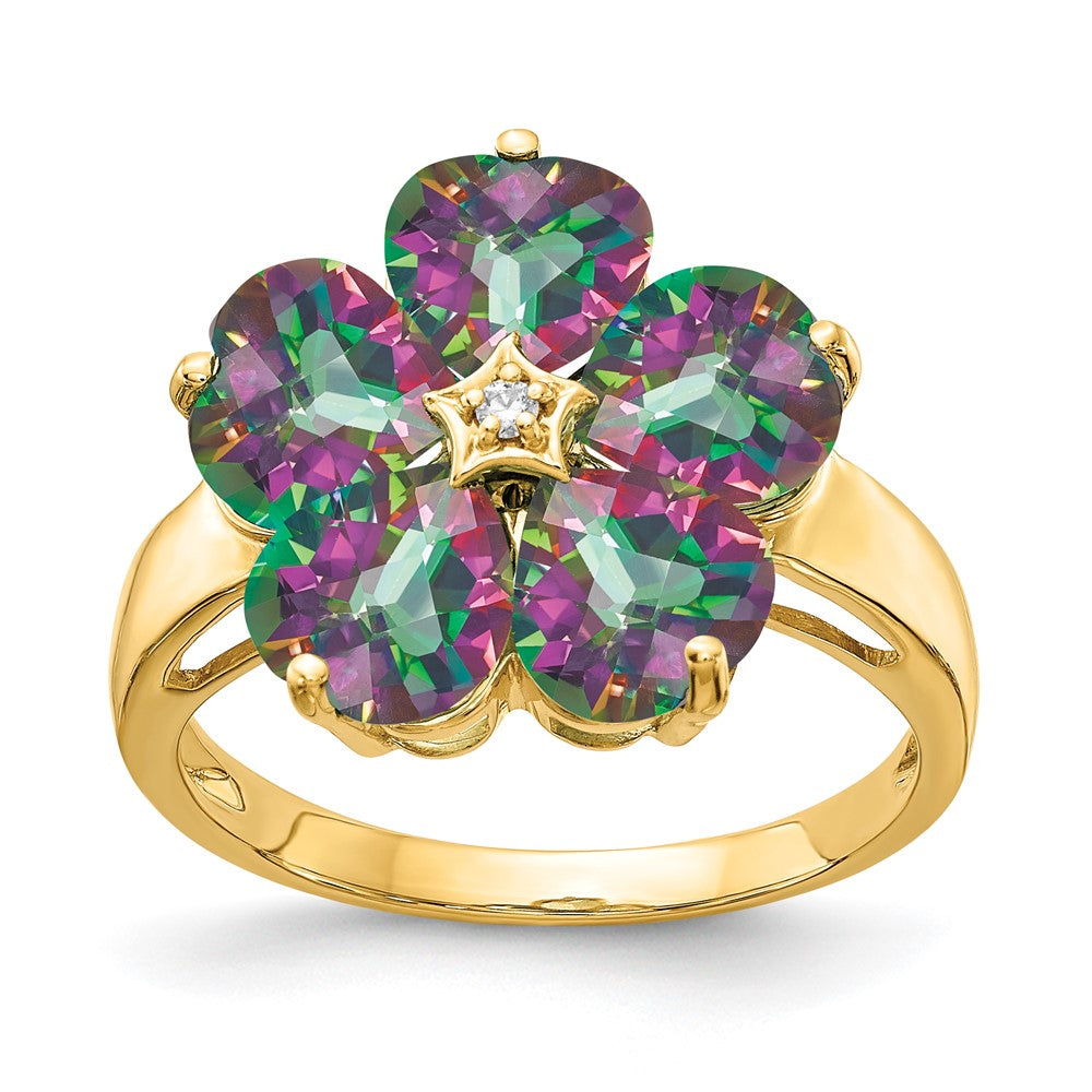 14k AA Diamond ring