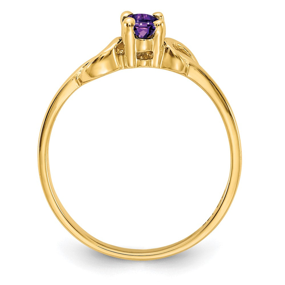 14k 5x3mm Oval Amethyst ring