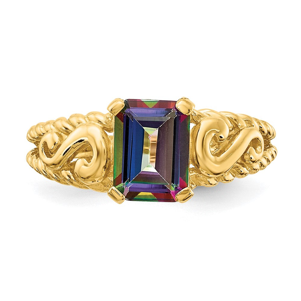 14k Mystic Topaz Ring