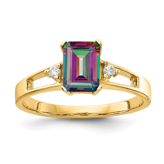 14k AA Diamond ring