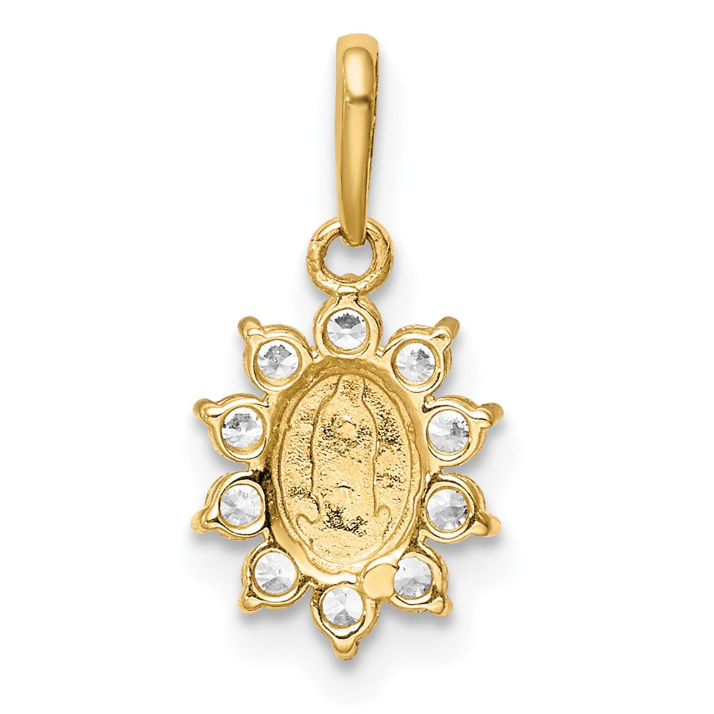 14K Our of Guadalupe CZ Pendant