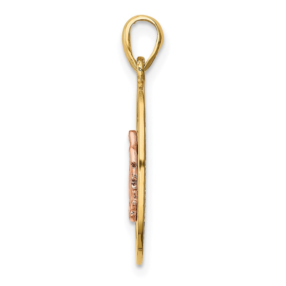 14K Two-tone Our of Guadalupe Pendant