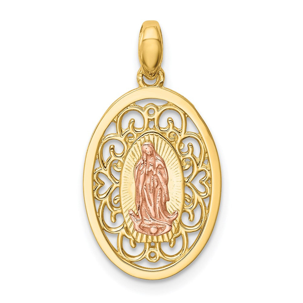 14K Two-tone Our of Guadalupe Pendant
