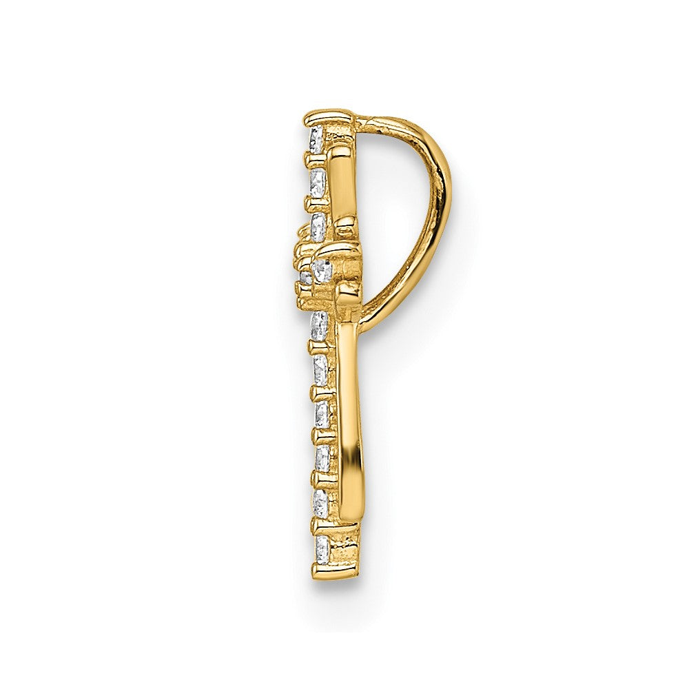 14k CZ Cross Chain Slide