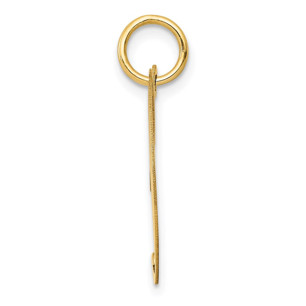 14K Medium Fancy Script Letter J Initial Charm