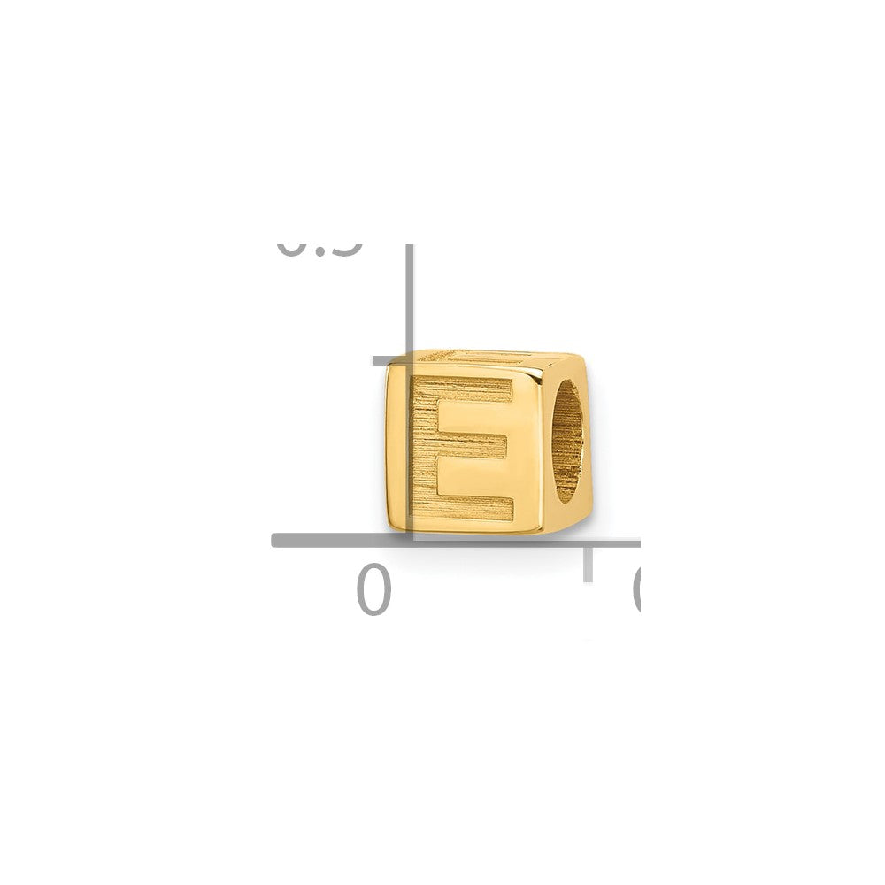 14ky Alphabet Bead Letter E