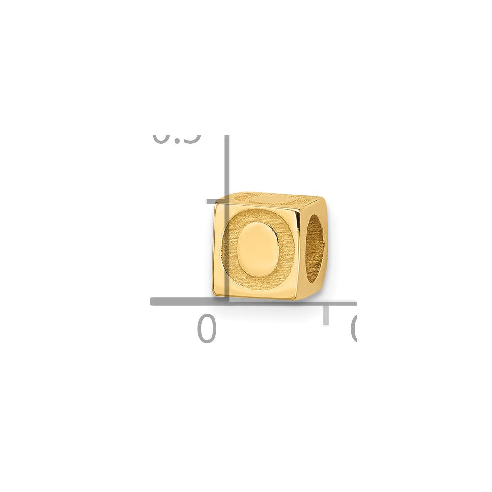 14ky Alphabet Bead Letter O