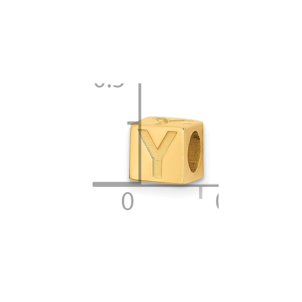 14ky Alphabet Bead Letter Y