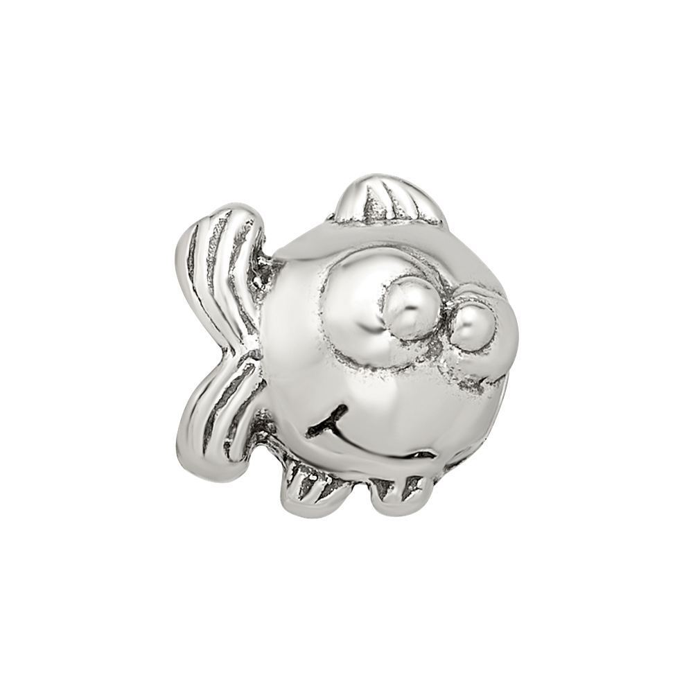 Sterling Silver Reflections Fish Bead