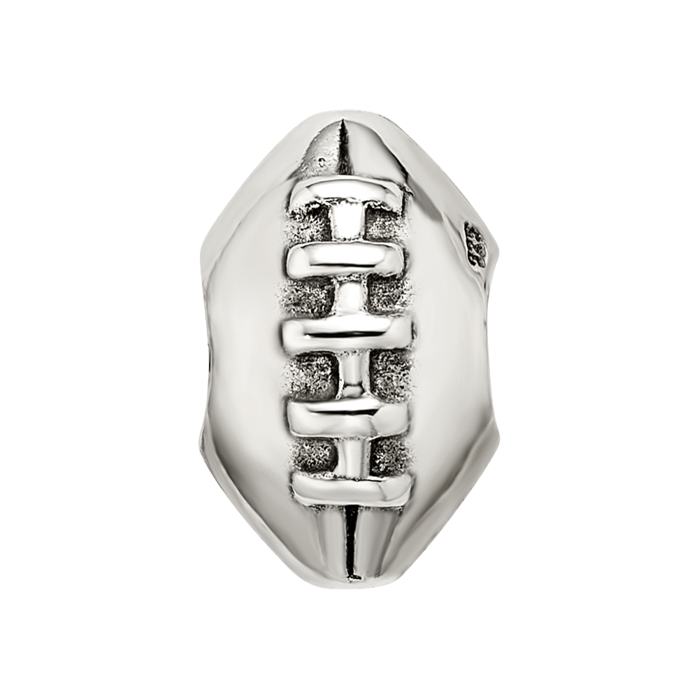 Sterling Silver Reflections Football Bead