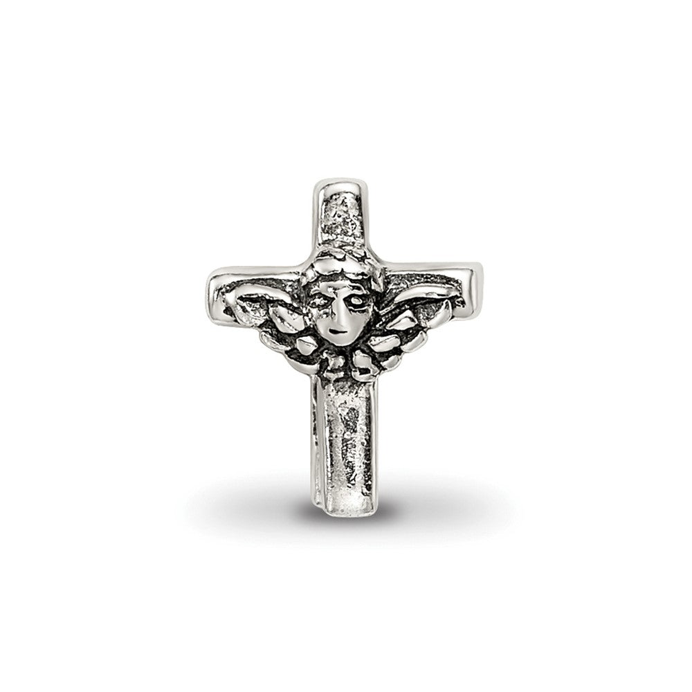 Sterling Silver Reflections Angel Cross Bead