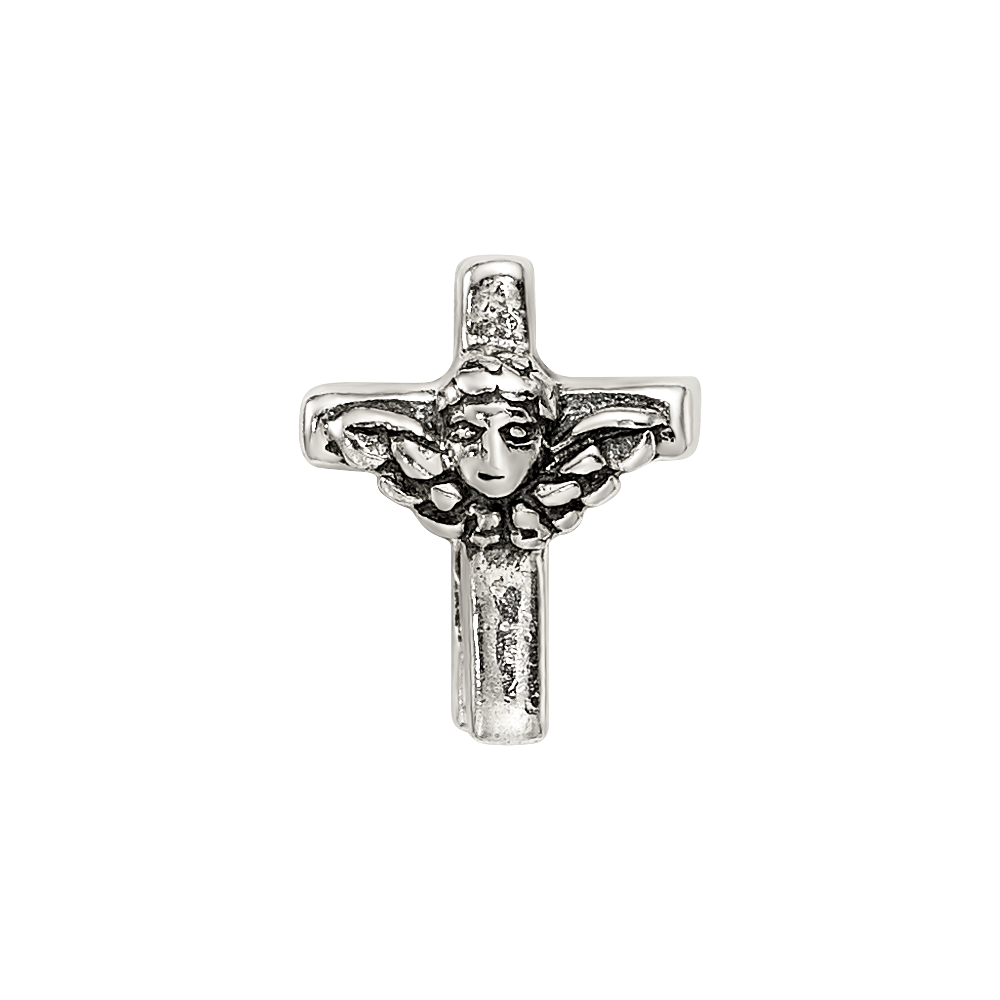 Sterling Silver Reflections Angel Cross Bead