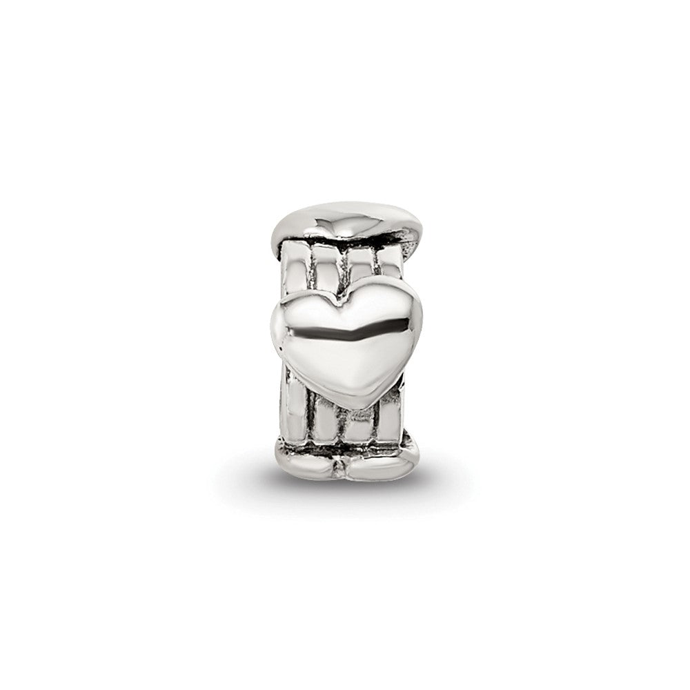 Sterling Silver Reflections Hearts Bead