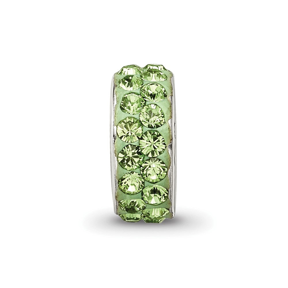 Sterling Silver Reflections Aug Double Row Preciosa Crystal Bead
