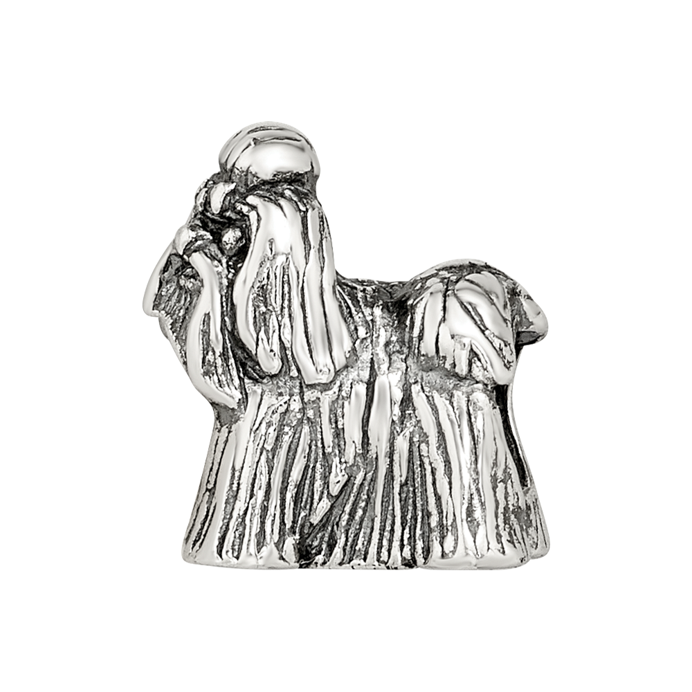 Sterling Silver Reflections Shih Tzu Bead