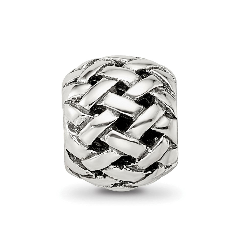 Sterling Silver Reflections Basketweave Bali Bead