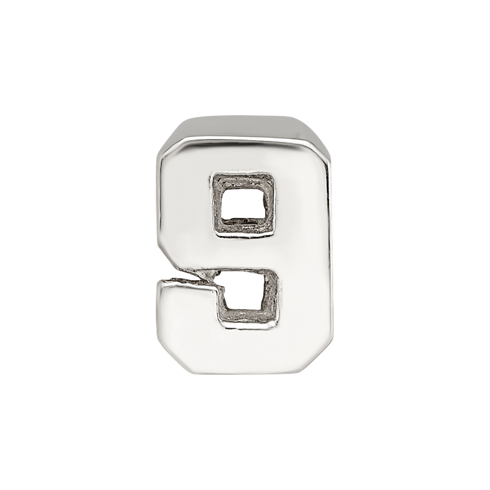 Sterling Silver Reflections Number 9 Bead