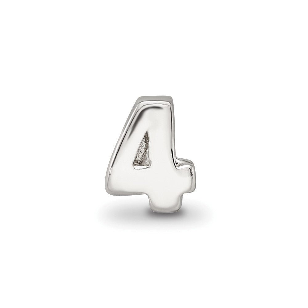 Sterling Silver Reflections Number 4 Bead