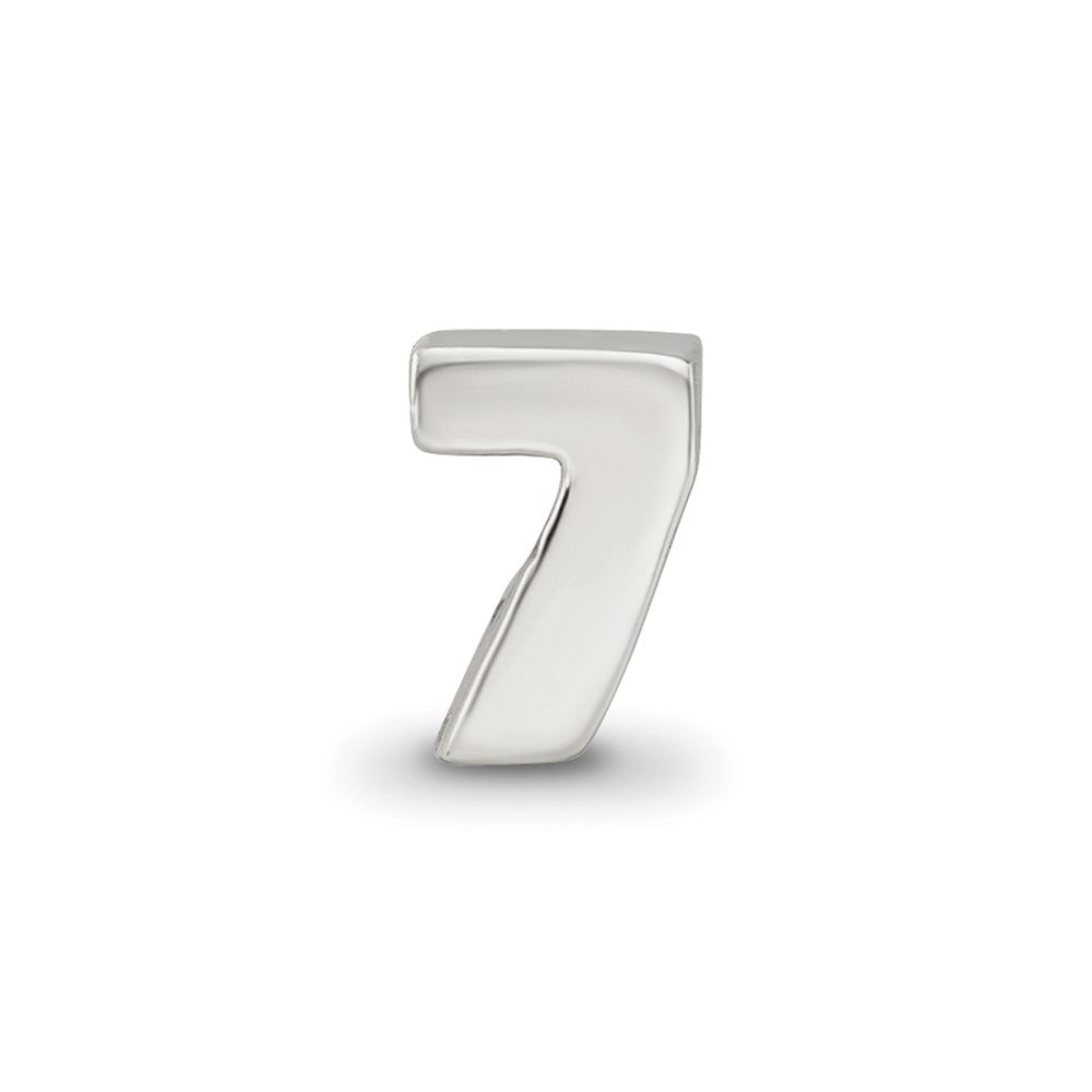 Sterling Silver Reflections Number 7 Bead