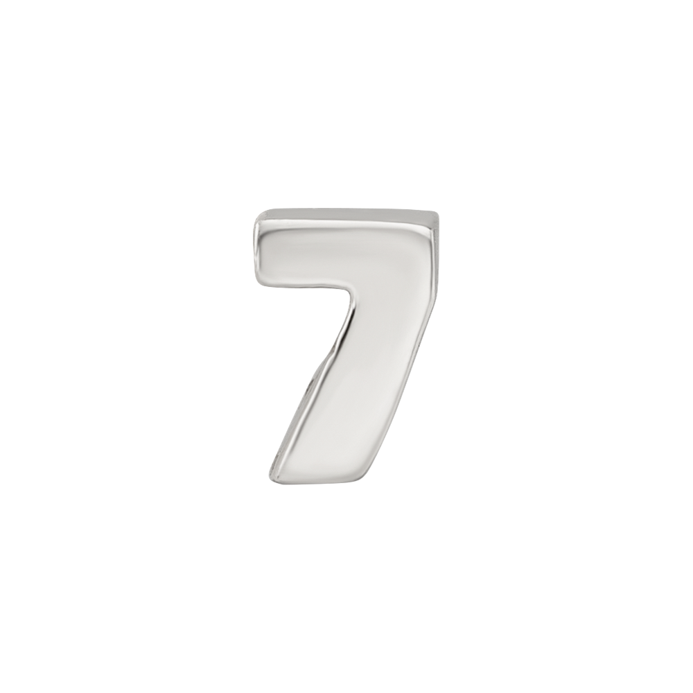 Sterling Silver Reflections Number 7 Bead