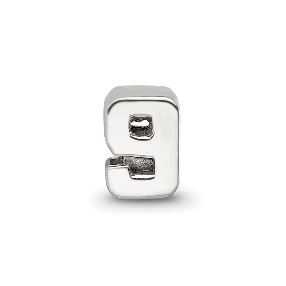 Sterling Silver Reflections Number 9 Bead