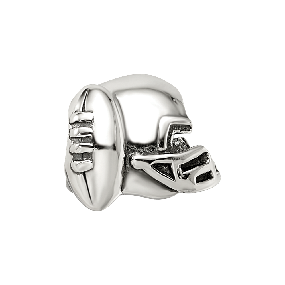 Sterling Silver Reflections Football Helmet Bead