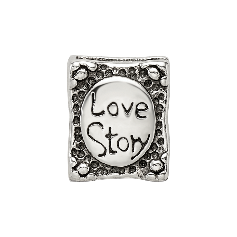 Sterling Silver Reflections Love Story Book Bead