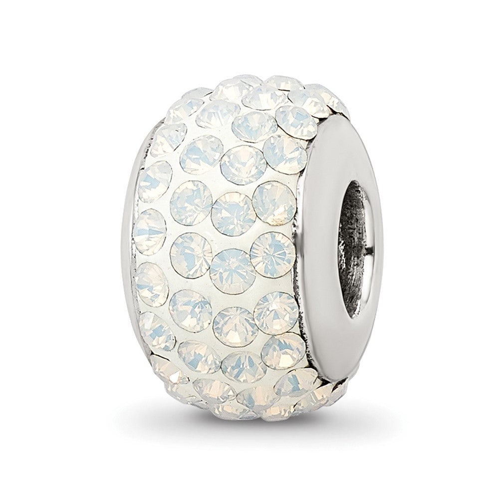 Sterling Silver Reflections Cream Full Preciosa Crystal Bead