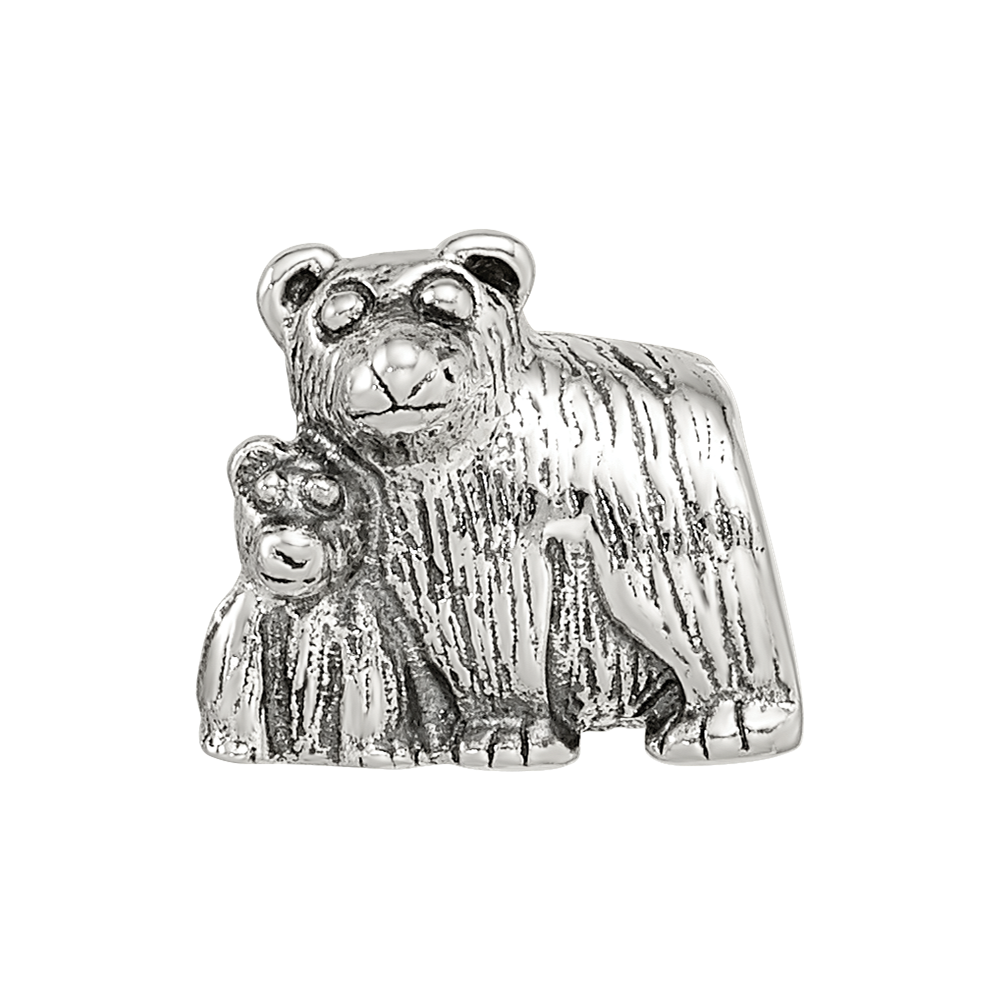 Sterling Silver Reflections Mama & Bear Bead