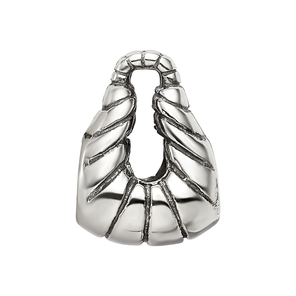 Sterling Silver Reflections Striped Handbag Bead