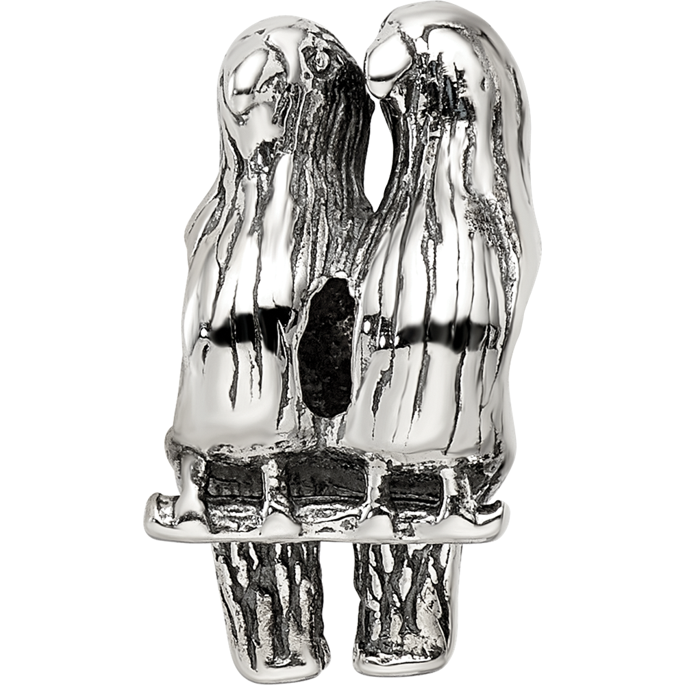 Sterling Silver Reflections Love Birds Bead