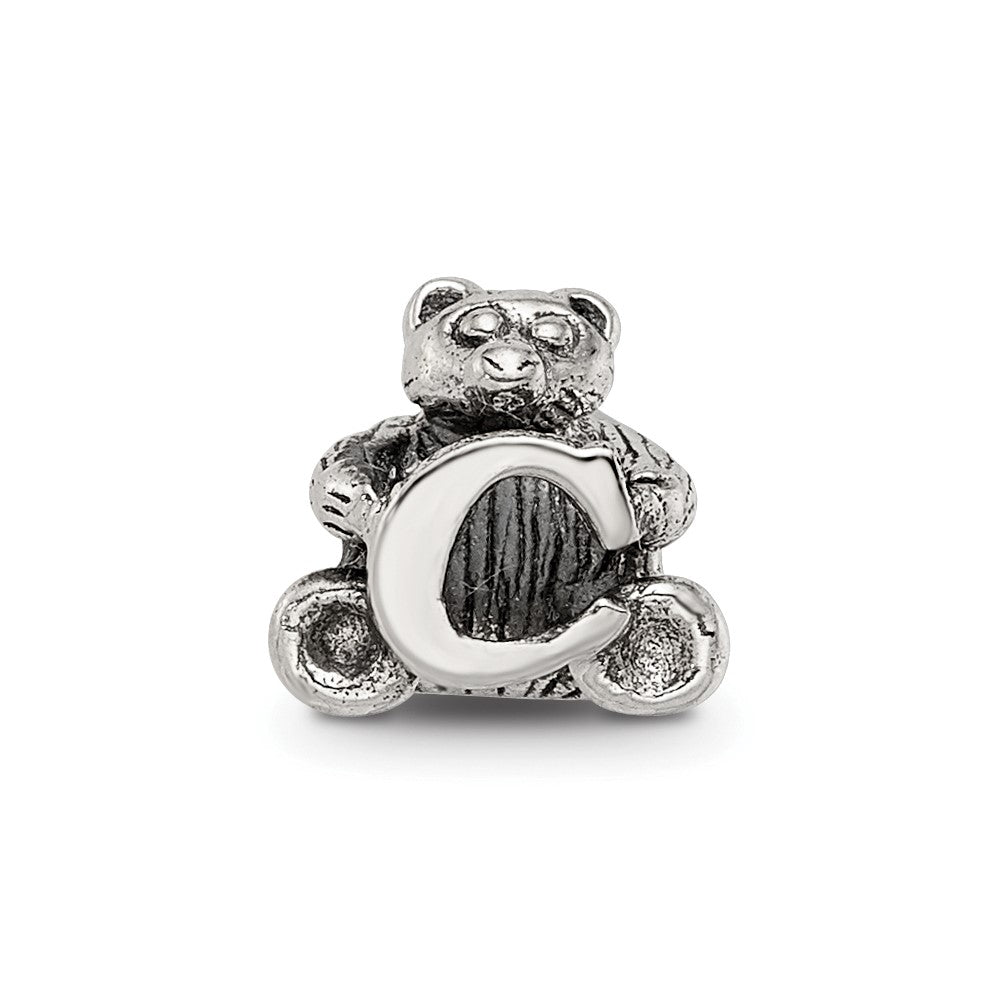 Sterling Silver Reflections Letter C Bead