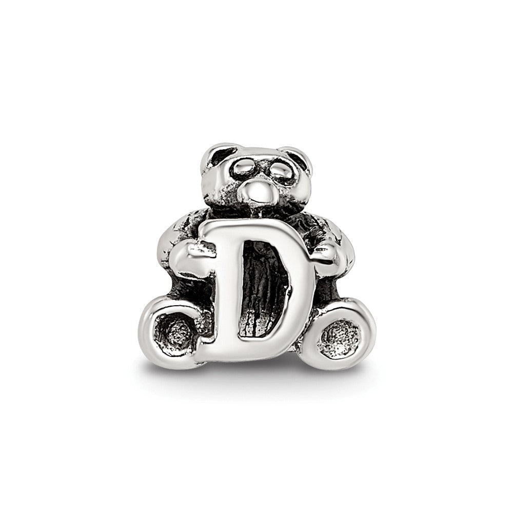Sterling Silver Reflections Letter D Bead