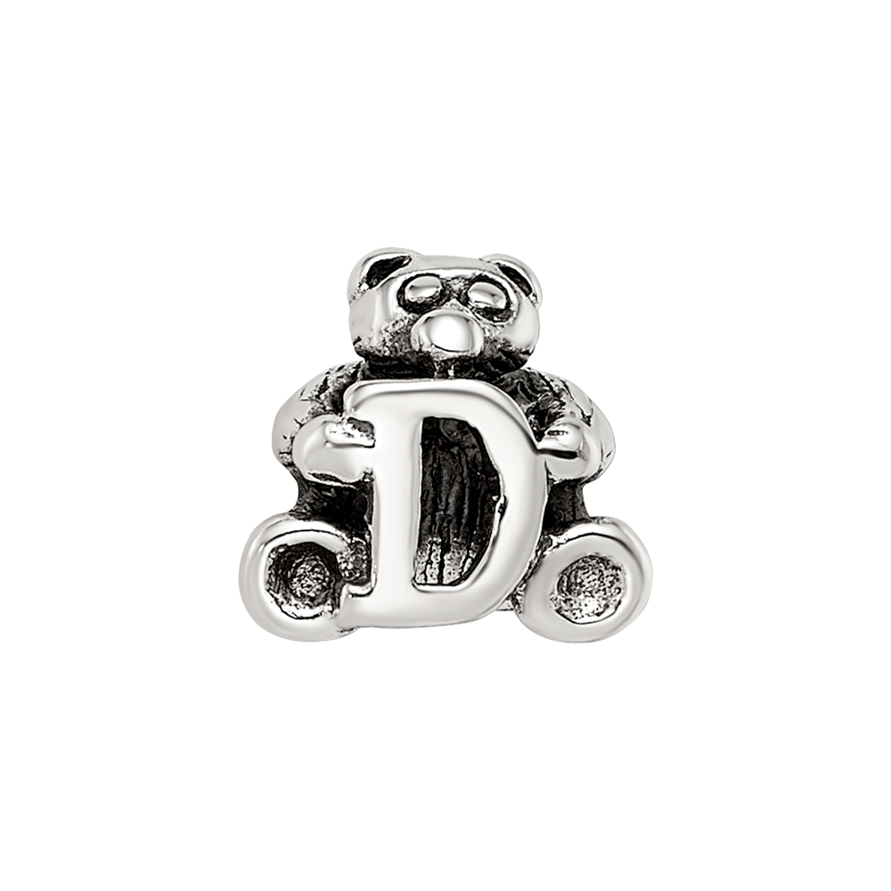 Sterling Silver Reflections Letter D Bead