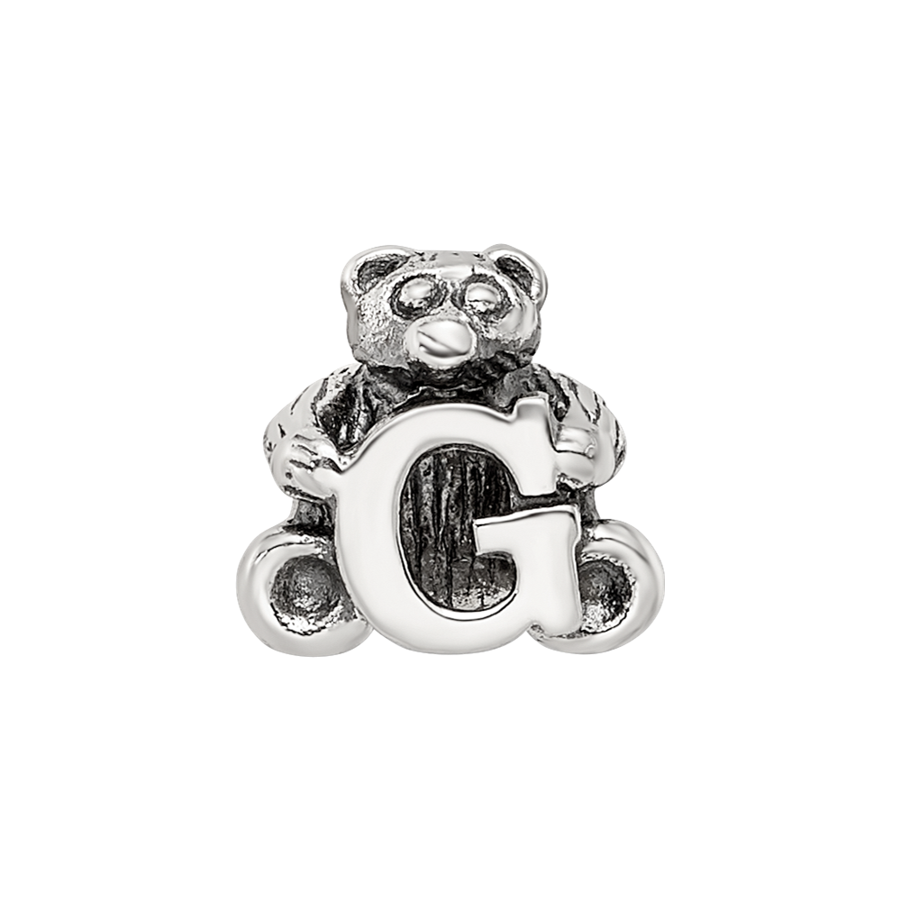 Sterling Silver Reflections Letter G Bead