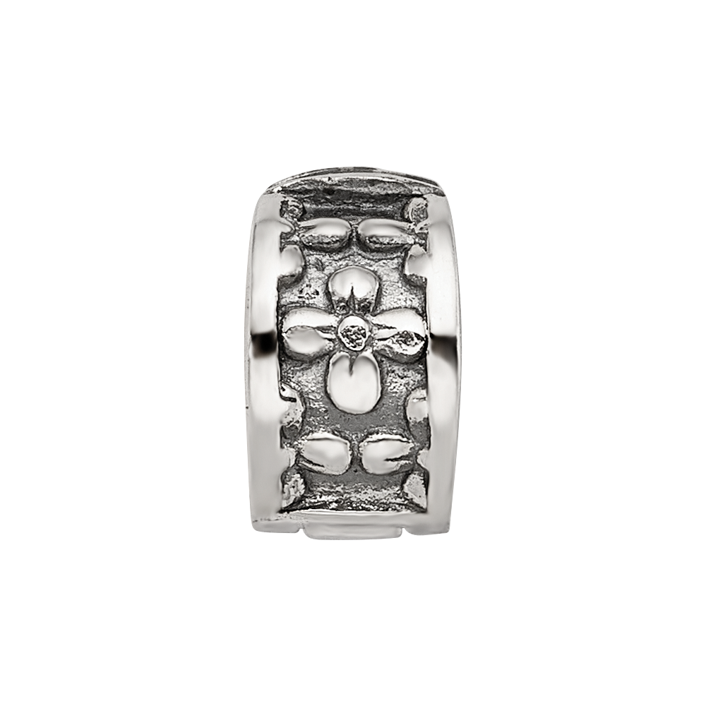 Sterling Silver Reflections Floral Clip Bead