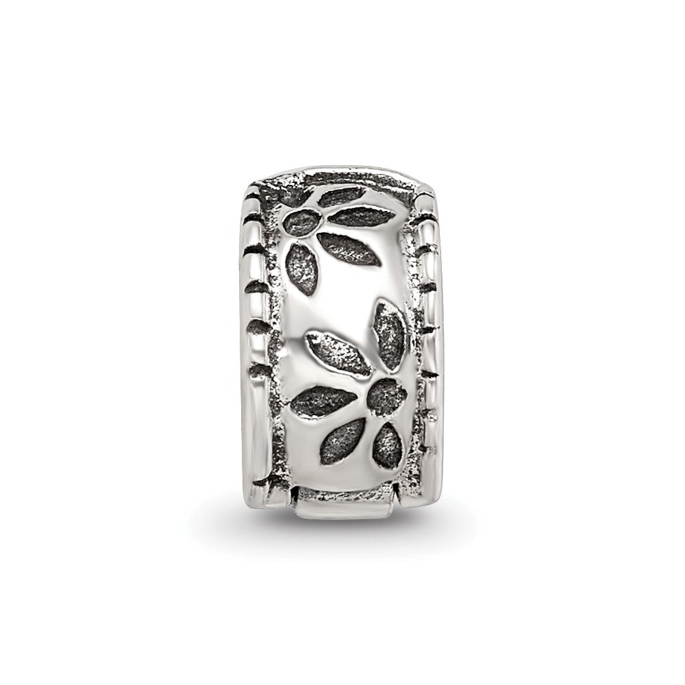 Sterling Silver Reflections Floral Clip Bead