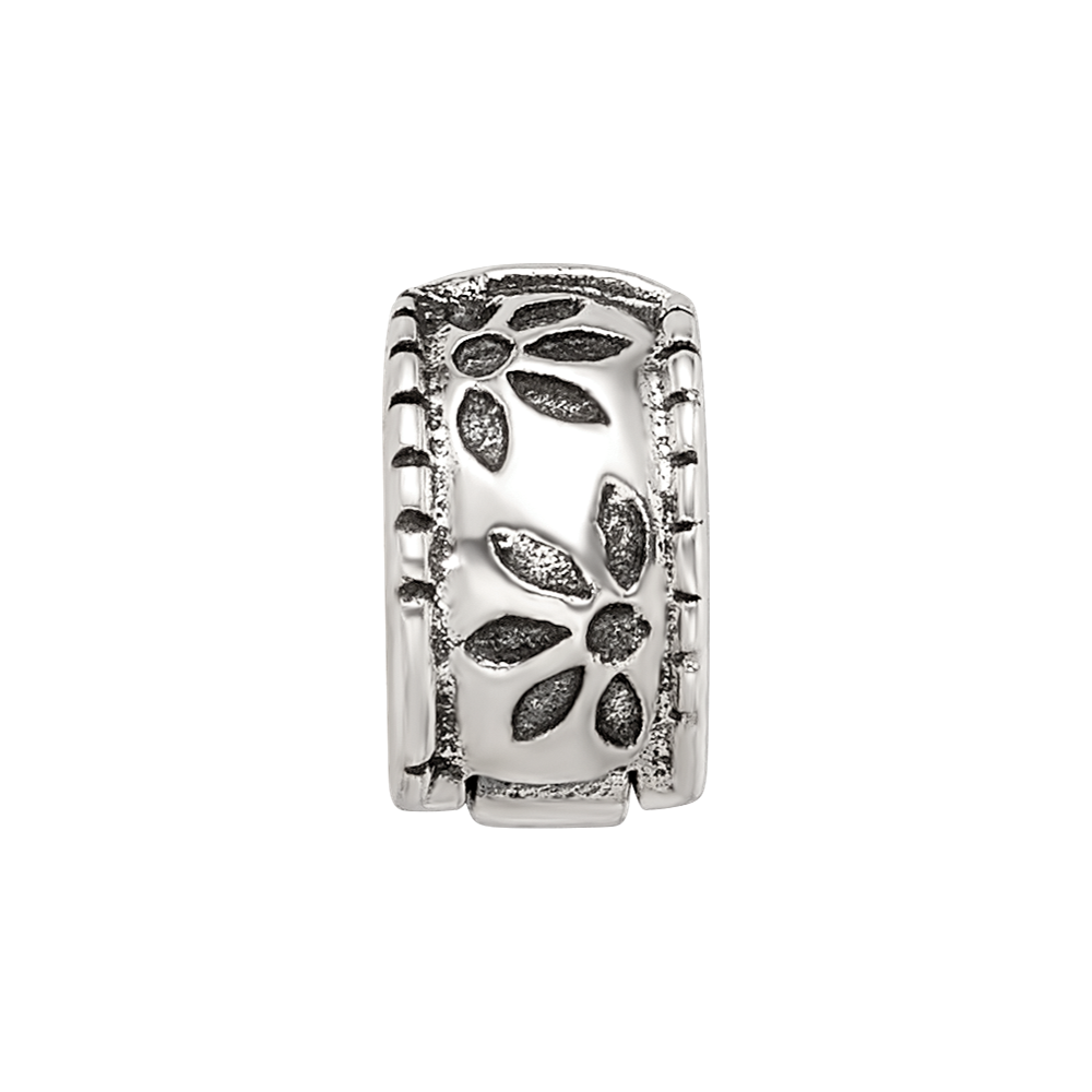 Sterling Silver Reflections Floral Clip Bead